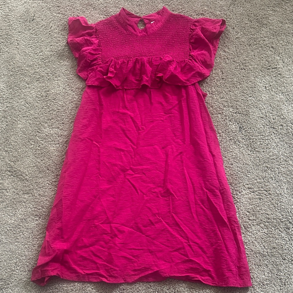 Fuchsia Ruffle Sundress